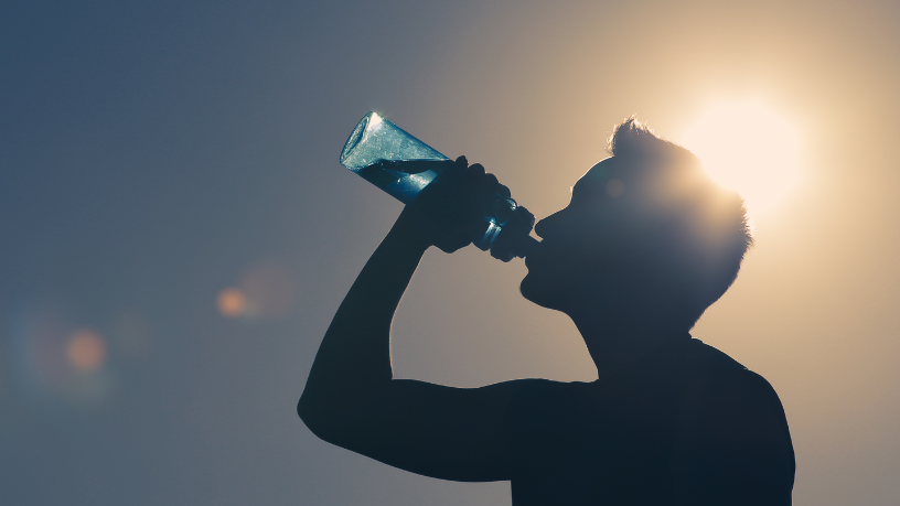 Lawrence Aseba Tipo highlights the importance of hydration for bladder health.