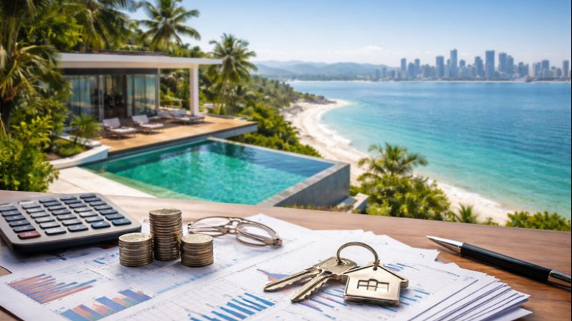 Coastal property financing compared to big-city real estate with insights from Francisco Lucena Imóveis.